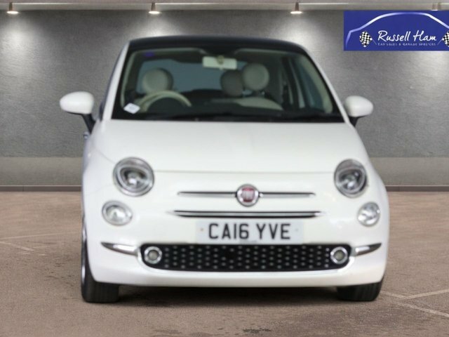 Fiat 500 1.2 Lounge Hatchback Euro 6 Ss CA16YVE White #2