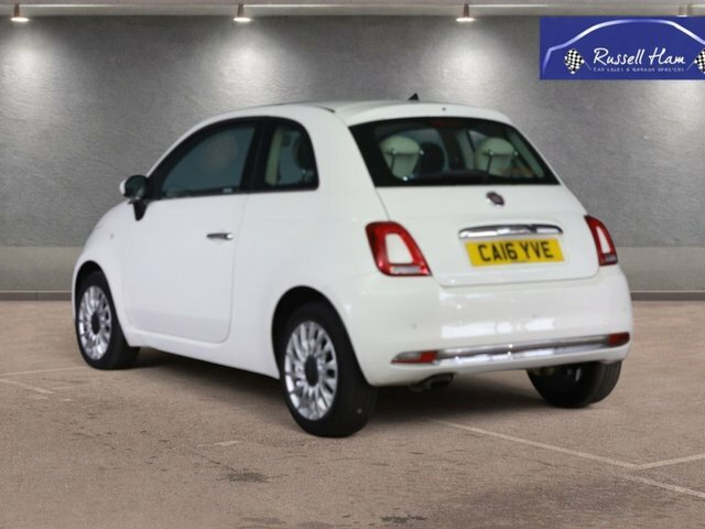 Fiat 500 1.2 Lounge Hatchback Euro 6 Ss CA16YVE White #4