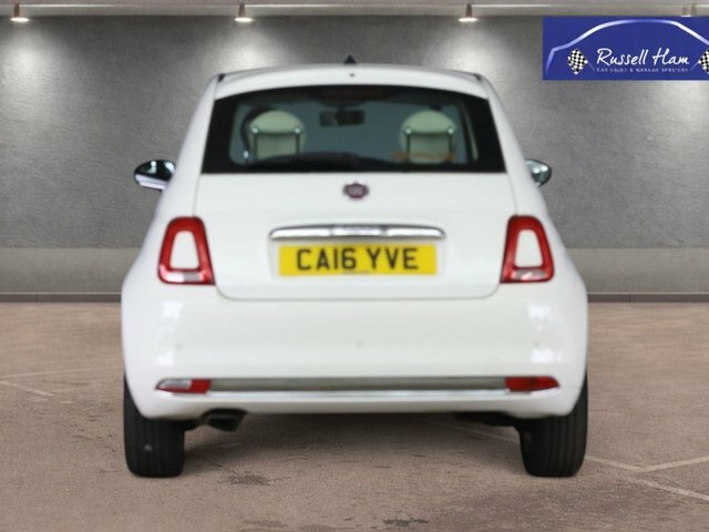 Fiat 500 1.2 Lounge Hatchback Euro 6 Ss CA16YVE White #5