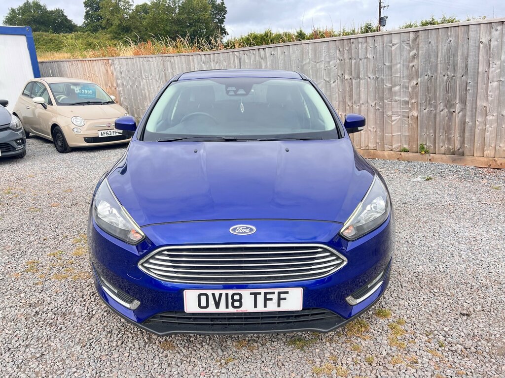 Ford Focus 1.5 Tdci Titanium Hatchback Euro OV18TFF Blue #3