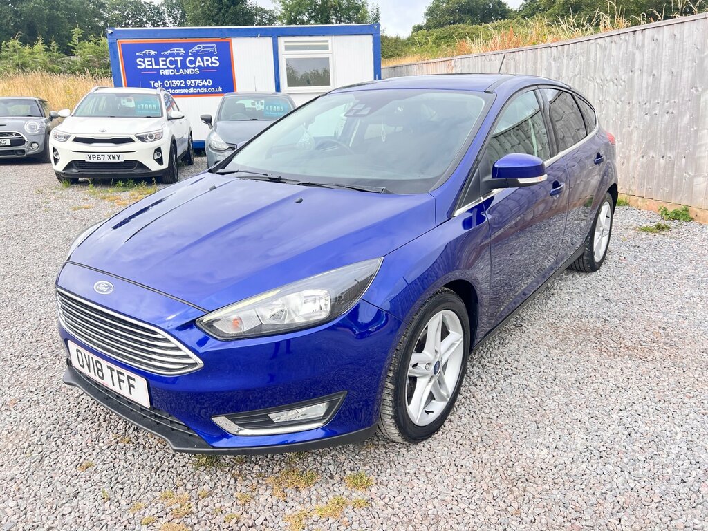 Ford Focus 1.5 Tdci Titanium Hatchback Euro OV18TFF Blue #4