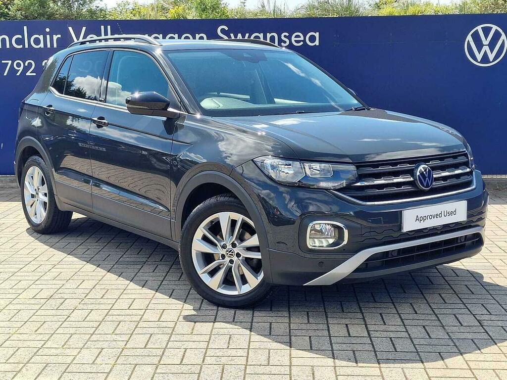 Volkswagen T-Cross 1.0 Tsi 110Ps Active Hatchback Black Mirror Ca Grey