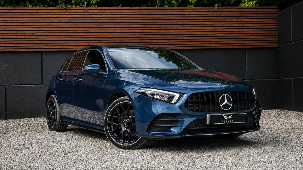 Mercedes-Benz A Class 2021 2.0 A200d Amg Line Hatchback 8G-dc SM21PGO Blue #3