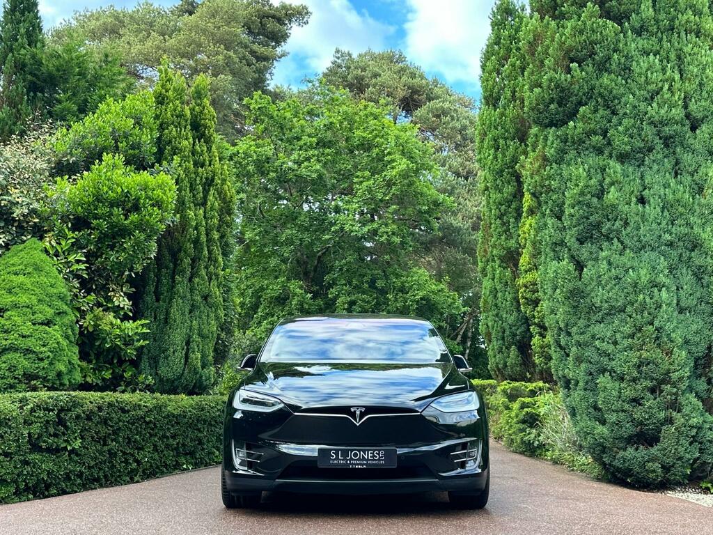 Tesla Model X Long Range Plus Premium Cream Interior 7 Black #3