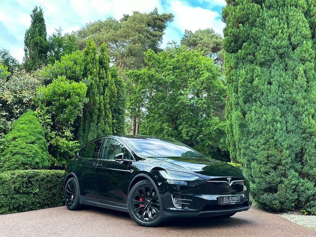 Tesla Model X Long Range Plus Premium Cream Interior 7 Black #2