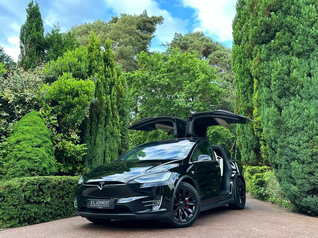 Tesla Model X Long Range Plus Premium Cream Interior 7 Black #5