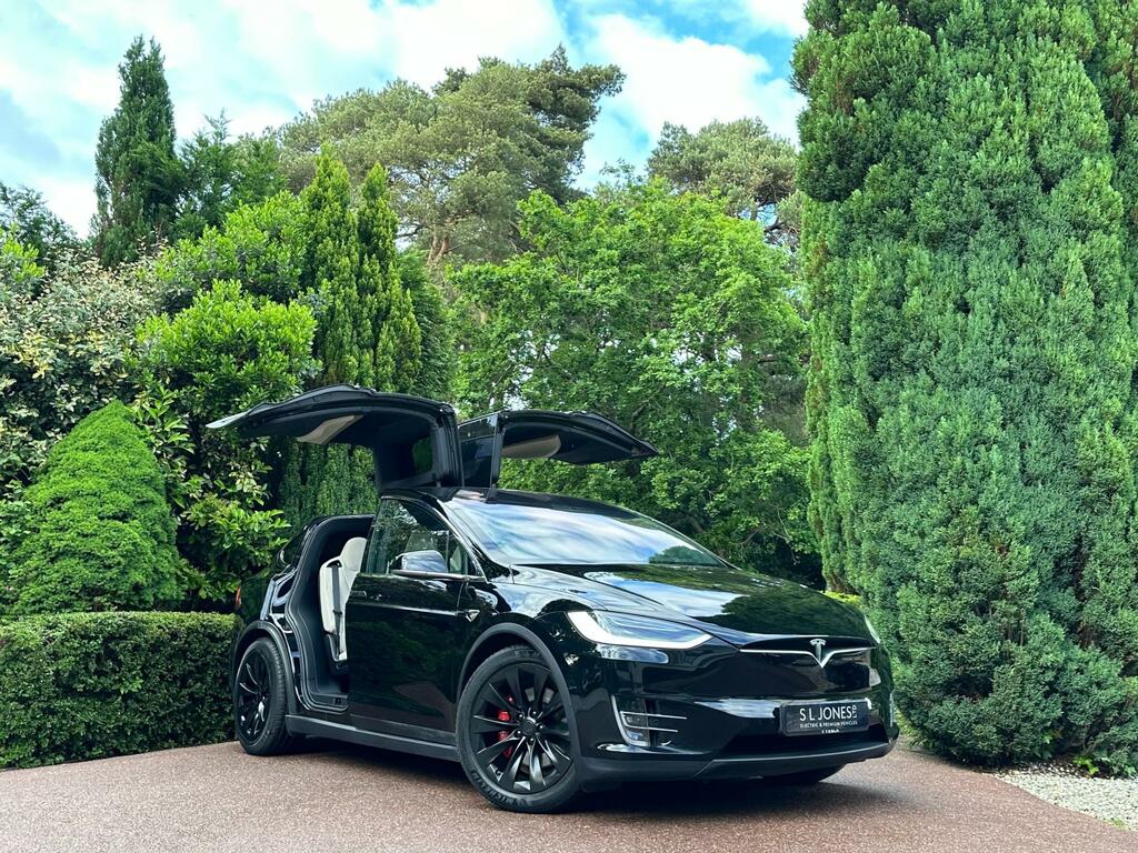 Tesla Model X Long Range Plus Premium Cream Interior 7 Black