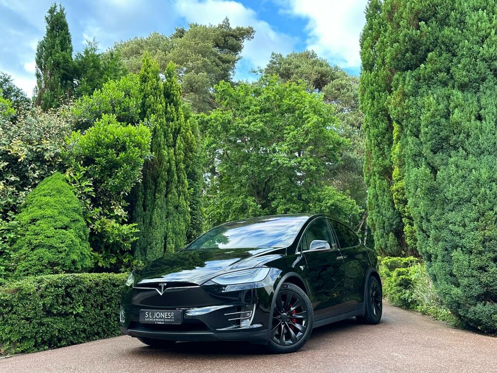 Tesla Model X Long Range Plus Premium Cream Interior 7 Black #4
