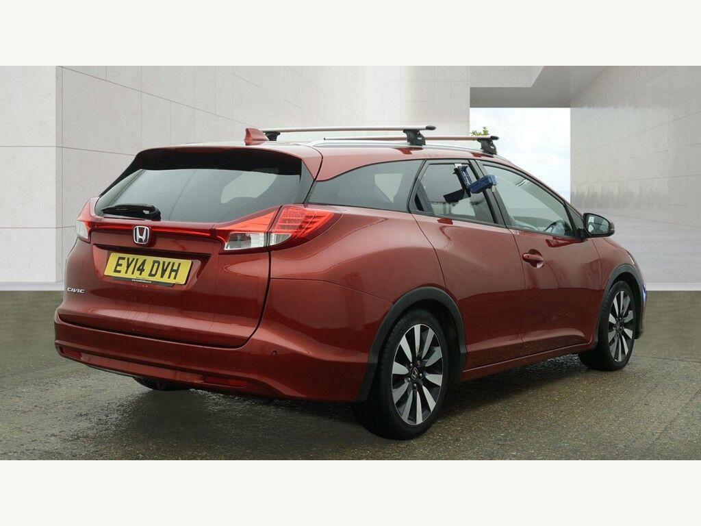 Honda Civic 1.6 I-dtec Sr Tourer Euro 5 Ss Red #4