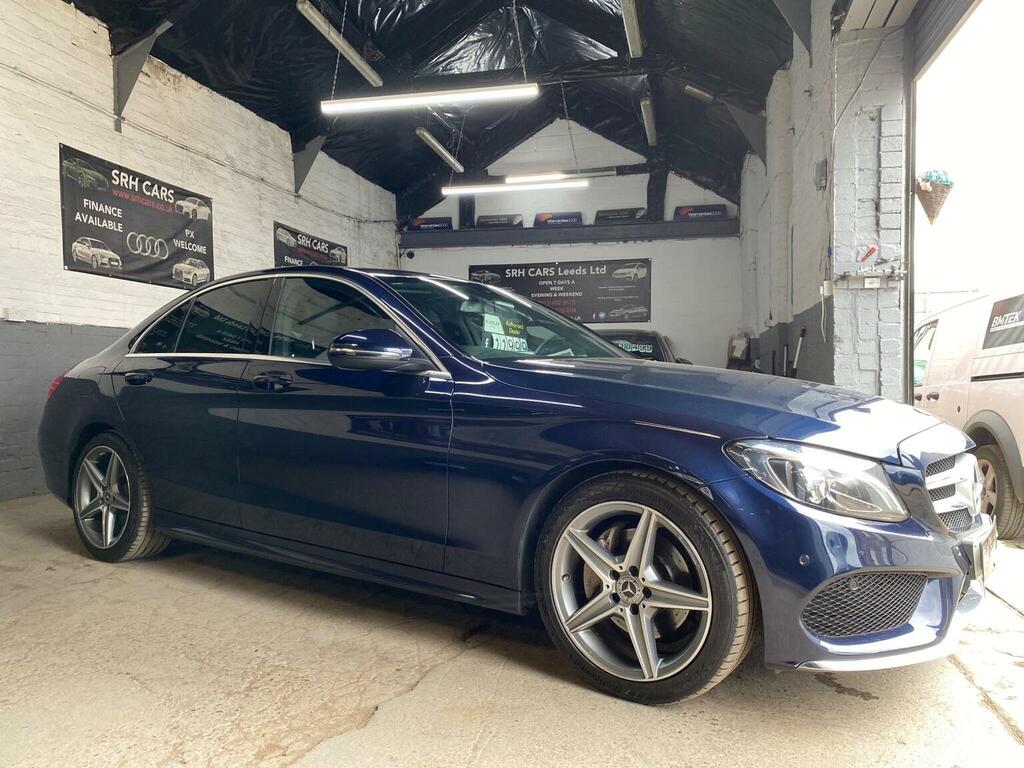 Mercedes-Benz C Class Saloon 2.1 C220d Amg Line G-tronic Euro 6 Ss 4 DP17NDZ Blue #3