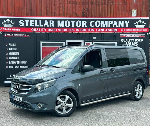 Mercedes-Benz Vito 2017 2.1 116 Cdi Bluetec Sport Crew Van G-tronic Grey #2
