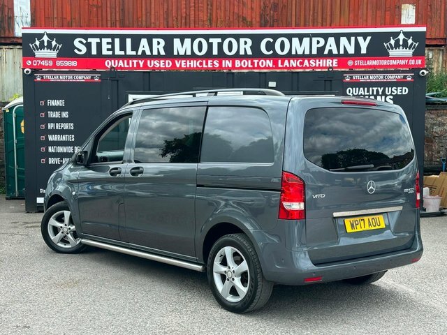 Mercedes-Benz Vito 2017 2.1 116 Cdi Bluetec Sport Crew Van G-tronic Grey #4