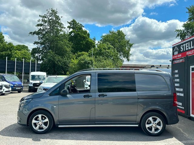 Mercedes-Benz Vito 2017 2.1 116 Cdi Bluetec Sport Crew Van G-tronic Grey #5