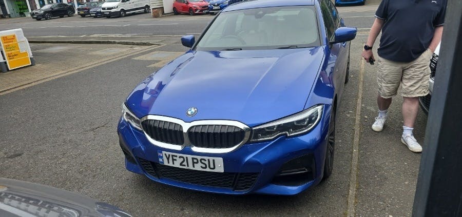 BMW 3 Series 2.0 318I M Sport Saloon YF21PSU Blue #2