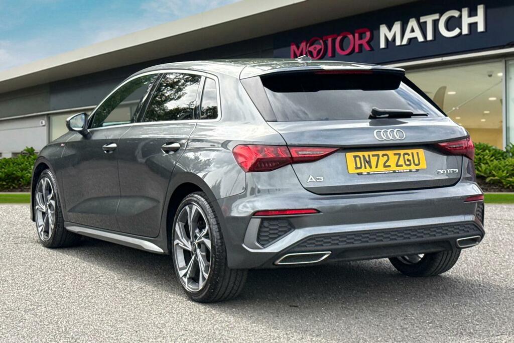 Audi A3 1.0 Tfsi 30 S Line Sportback Euro 6 Ss DN72ZGU Grey #2