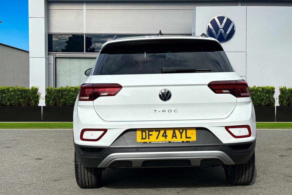 Volkswagen T-Roc 1.5 Tsi Match Dsg Keyless Access, Rear View White #4