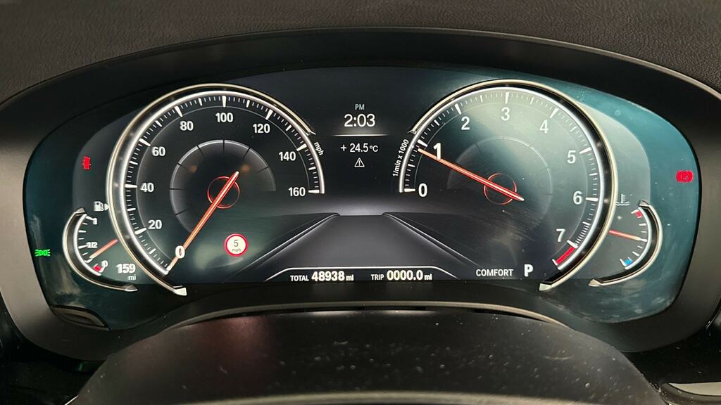 BMW 5 Series 520D M Sport Touring Black #9