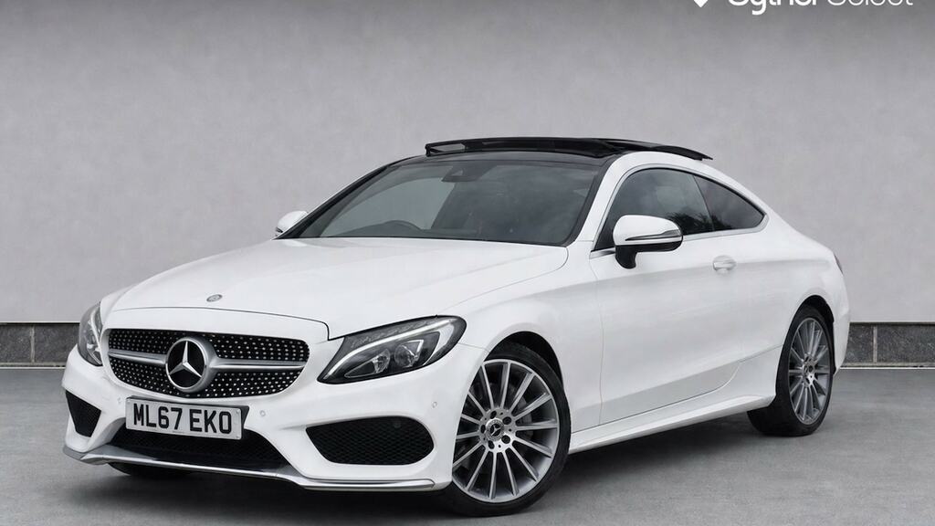 Mercedes-Benz C Class C300h Amg Line Premium Plus With Pan Roof Blue #2