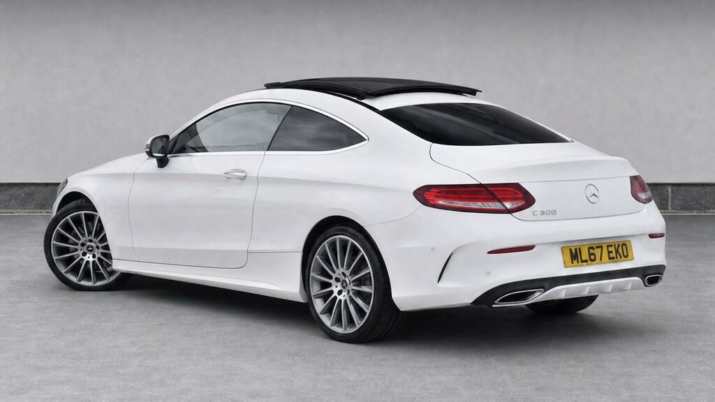 Mercedes-Benz C Class C300h Amg Line Premium Plus With Pan Roof Blue #3