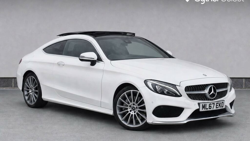 Mercedes-Benz C Class C300h Amg Line Premium Plus With Pan Roof Blue #1