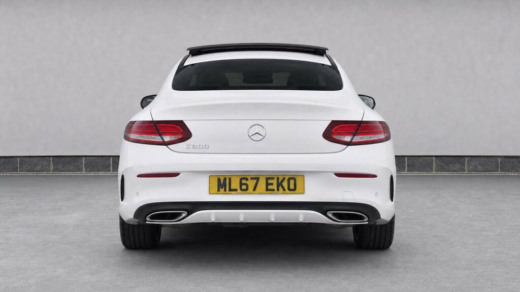 Mercedes-Benz C Class C300h Amg Line Premium Plus With Pan Roof Blue #7