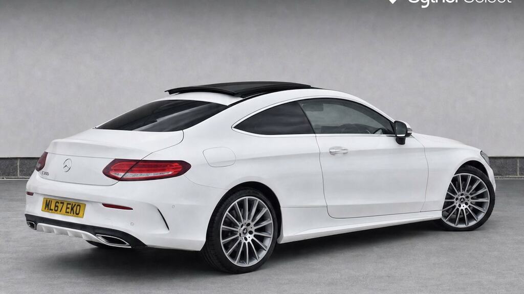 Mercedes-Benz C Class C300h Amg Line Premium Plus With Pan Roof Blue #4