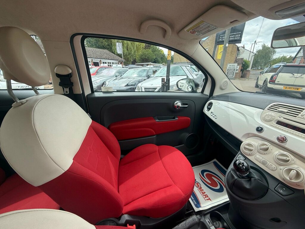 Fiat 500 1.2 Pop Hatchback Euro 5 Ss White #19