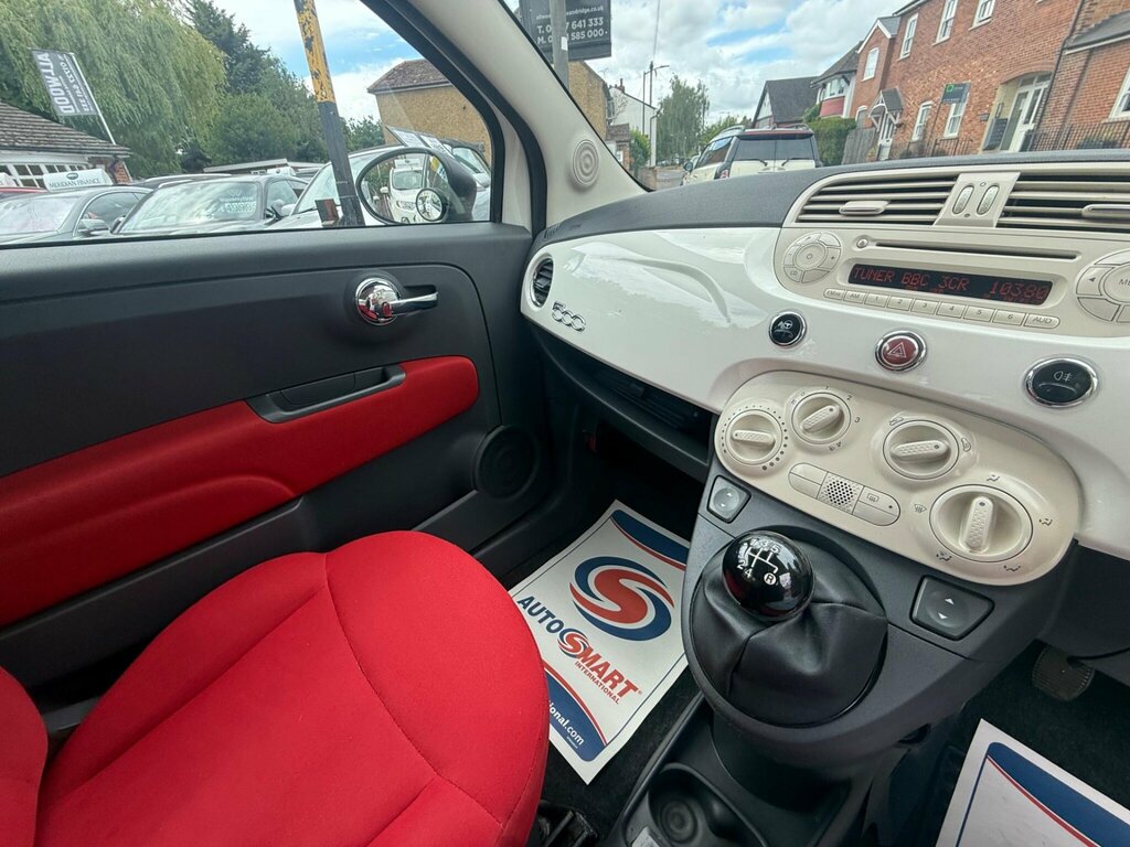 Fiat 500 1.2 Pop Hatchback Euro 5 Ss White #20