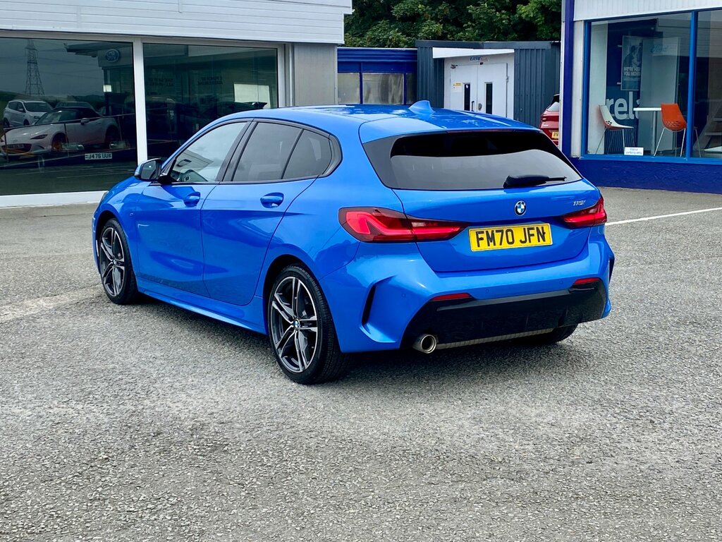 BMW 1 Series 1.5 118I M Sport Hatchback Dct Euro 6 FM70JFN Blue #5