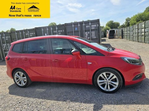 Vauxhall Zafira 1.4I Turbo Sri Red #4
