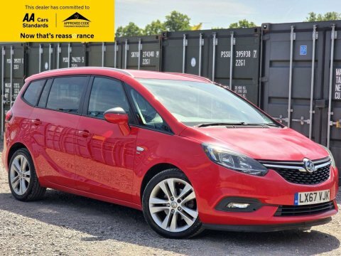 Vauxhall Zafira 1.4I Turbo Sri Red