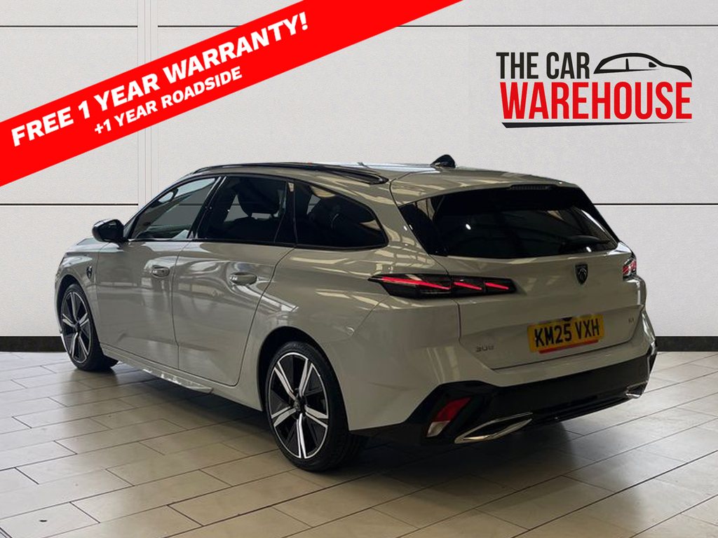Peugeot 308 1.2 Hybrid 136 Gt E-dsc6 KM25VXH White #2