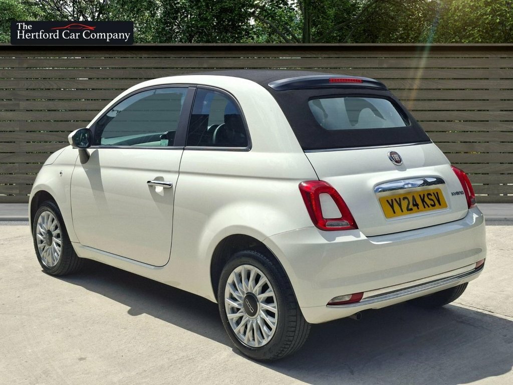 Fiat 500C Convertible White #6