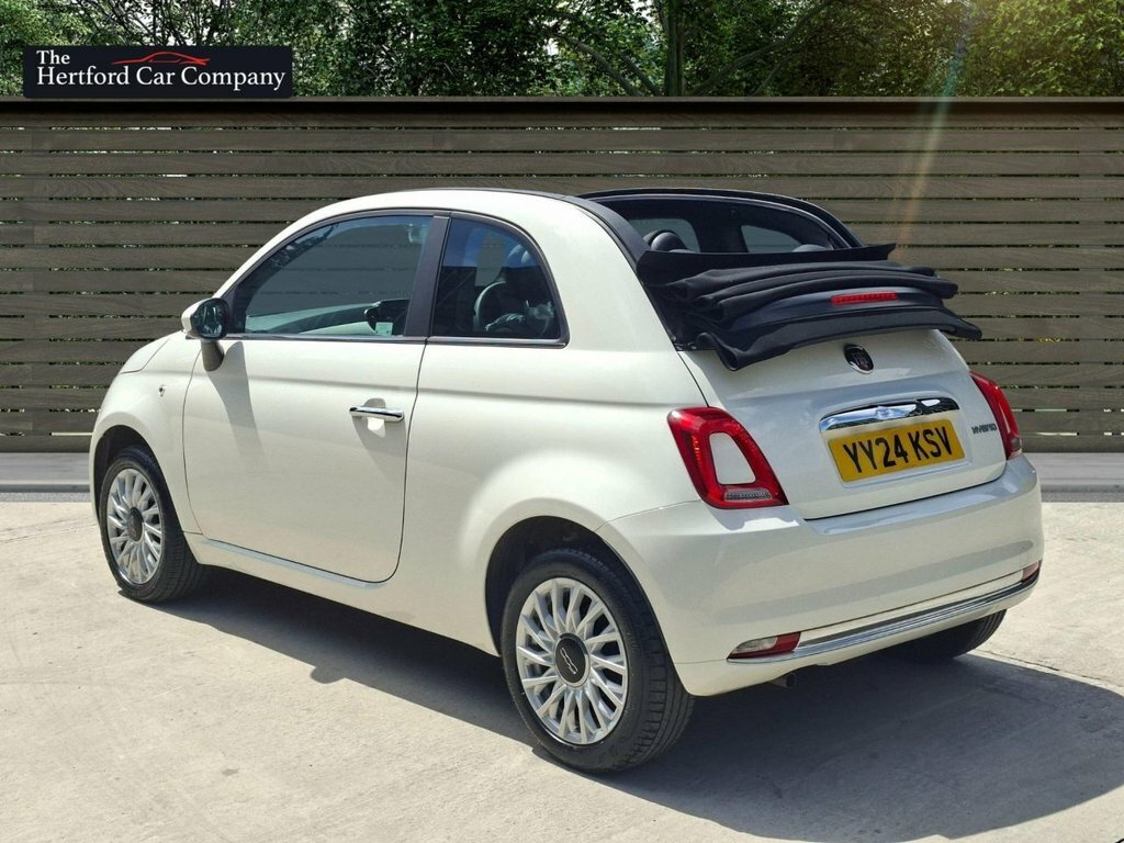 Fiat 500C Convertible White #5