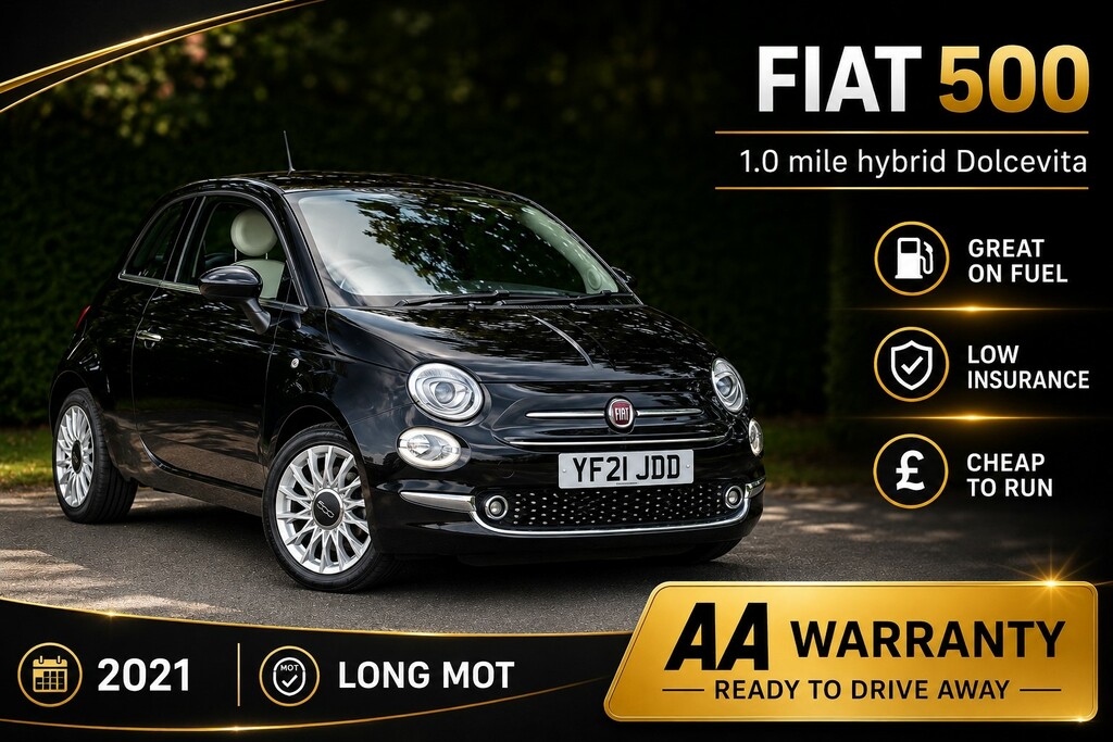 Fiat 500 Hatchback Black
