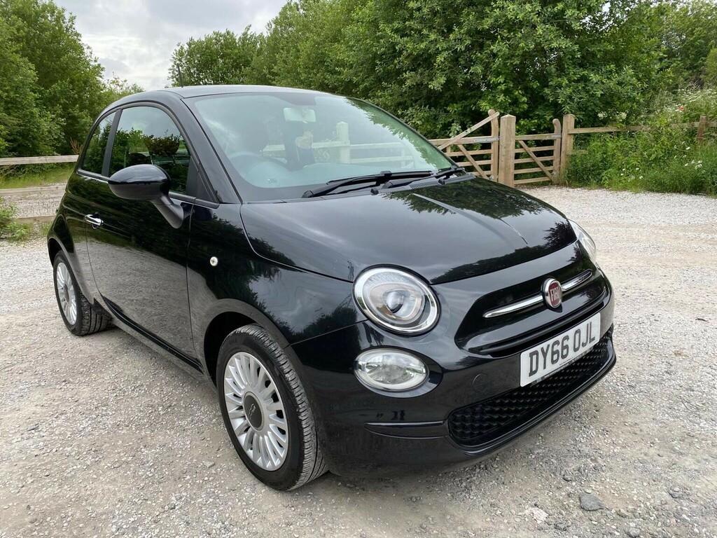 Fiat 500 Hatchback 1.2 Eco Pop Star Euro 6 Ss 2016 Black