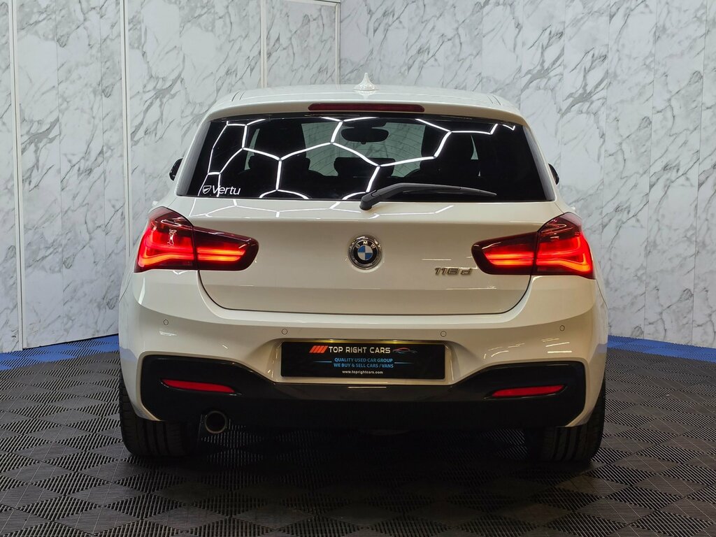 BMW 1 Series 2.0 118D M Sport Shadow Edition Hatchback Dies White #3