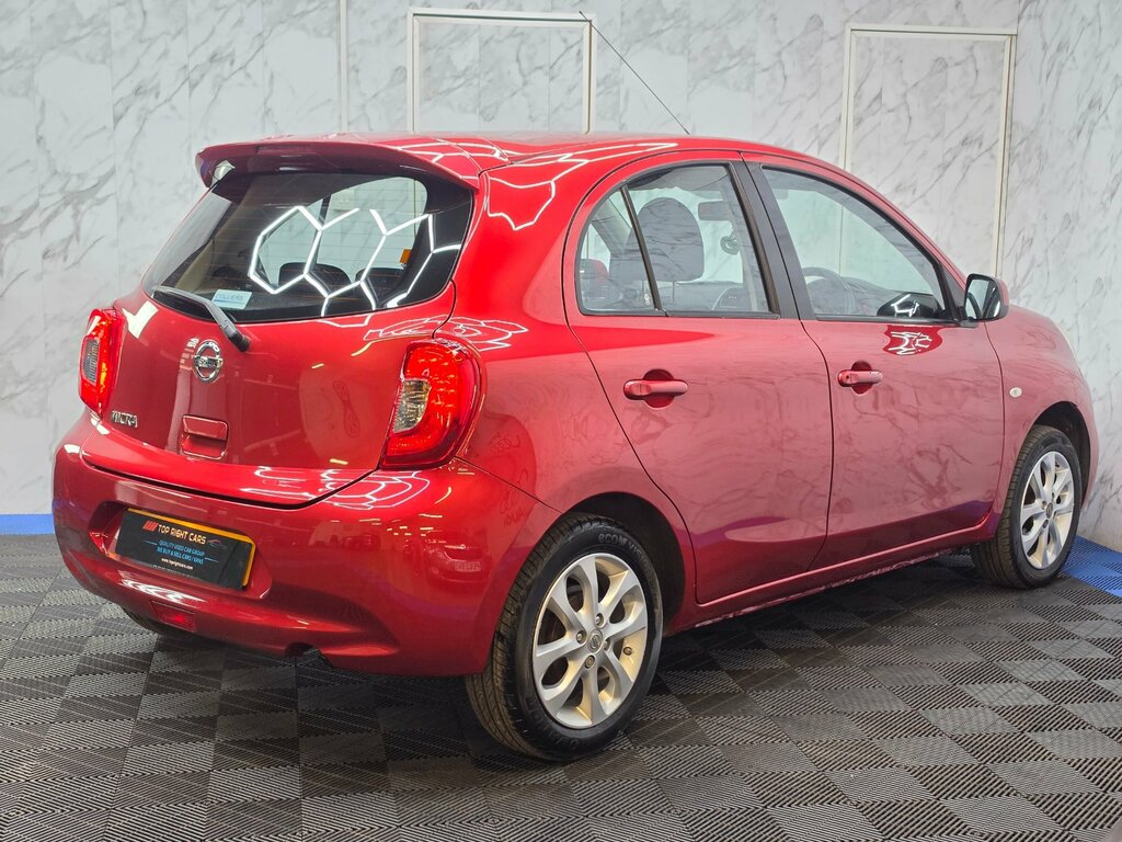 Nissan Micra 1.2 Acenta Hatchback Cvt 80 Ps Red #6