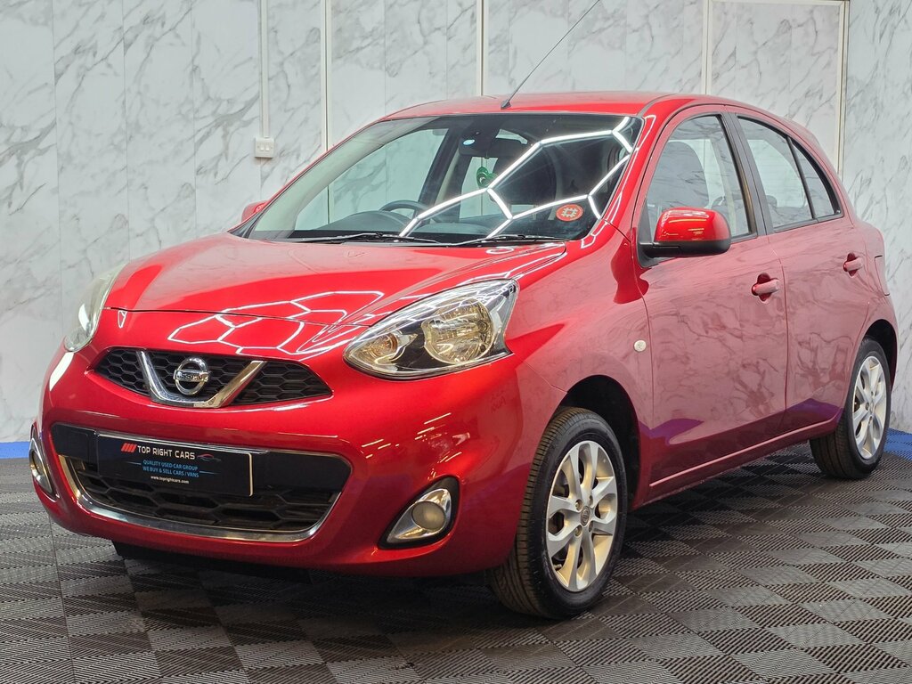 Nissan Micra 1.2 Acenta Hatchback Cvt 80 Ps Red #2