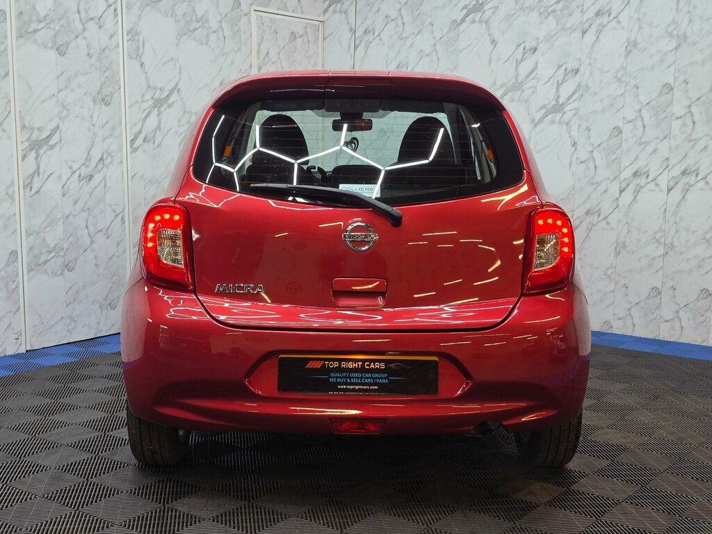 Nissan Micra 1.2 Acenta Hatchback Cvt 80 Ps Red #3