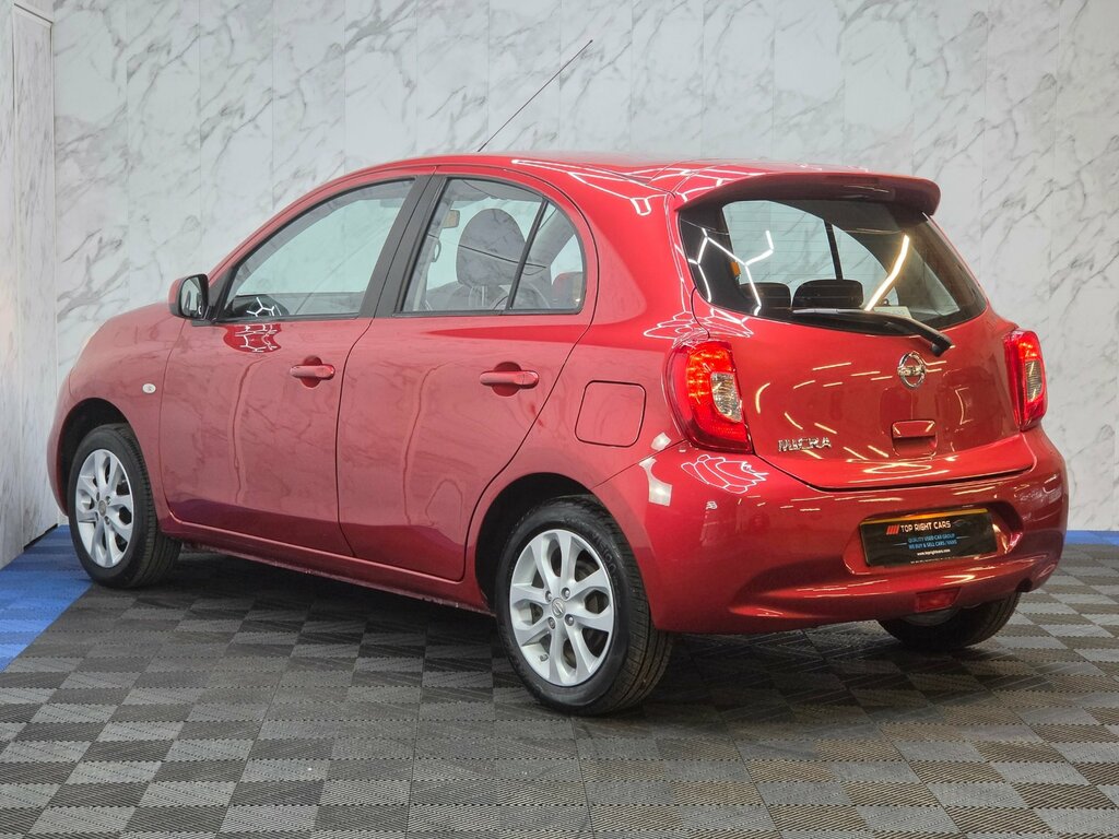Nissan Micra 1.2 Acenta Hatchback Cvt 80 Ps Red #4