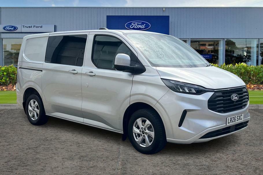 Ford Transit Custom 320 L1 Fwd 2.0 Ecoblue 150Ps H1 Double Cab Van Lim Silver