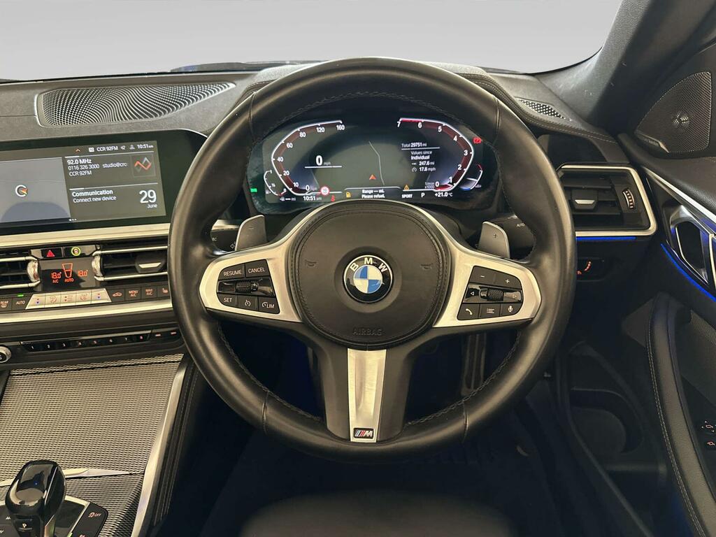 BMW 4 Series 420D Xdrive M Sport Coupe Blue #14
