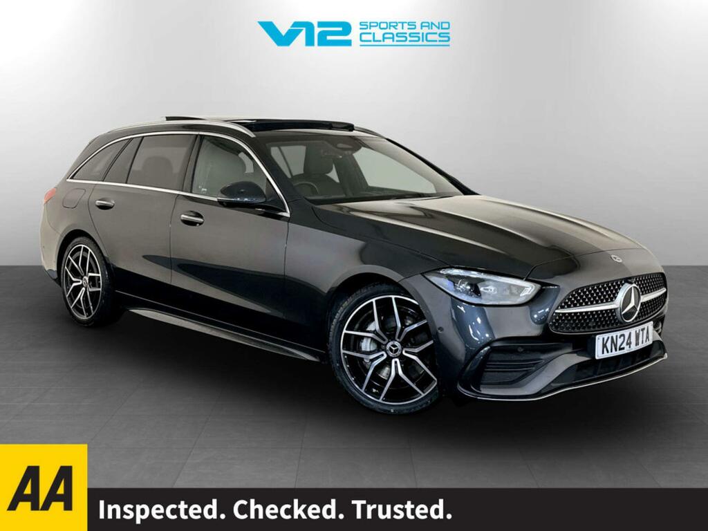 Mercedes-Benz C Class 2.0 C300dh Mhev Amg Line Premium Plus Estate Grey