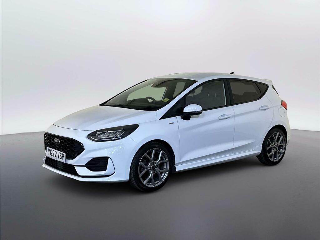 Ford Fiesta 1.0T Ecoboost Mhev St-line Hatchback Hy White #4
