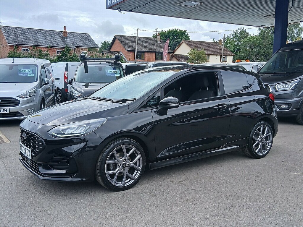 Ford Fiesta 1.0T Ecoboost Mhev Sport Car Derived Van Petro FP22FGX Black #4