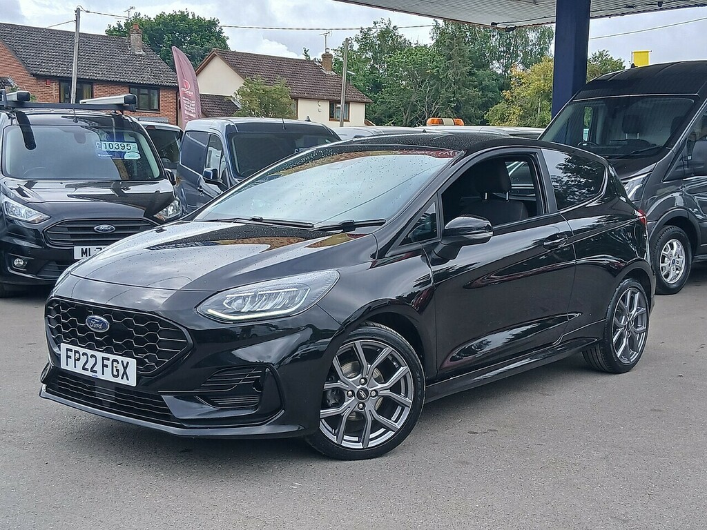 Ford Fiesta 1.0T Ecoboost Mhev Sport Car Derived Van Petro FP22FGX Black #3