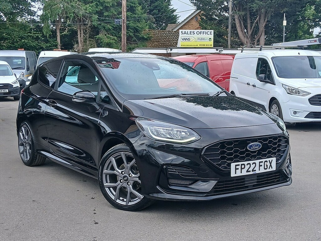 Ford Fiesta 1.0T Ecoboost Mhev Sport Car Derived Van Petro Black