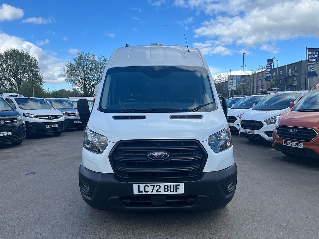 Ford Transit Custom 2.0 350 Ecoblue Leader Panel Van LC72BUF White #2