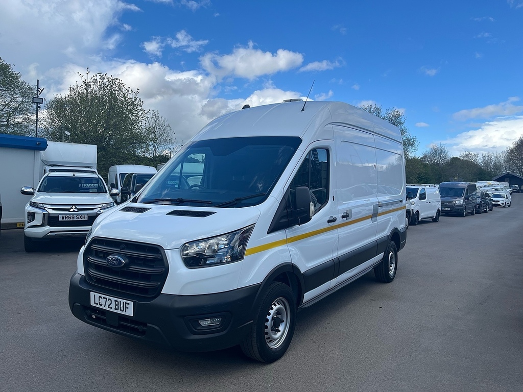 Ford Transit Custom 2.0 350 Ecoblue Leader Panel Van LC72BUF White #3